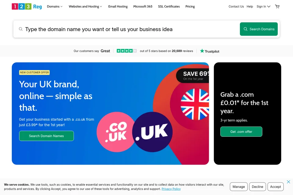 Landing page preview