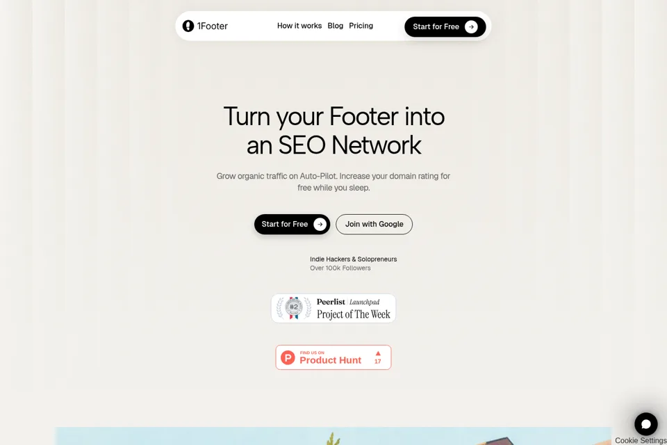 Landing page preview
