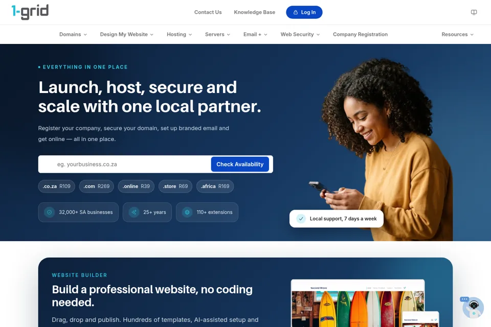 Landing page preview