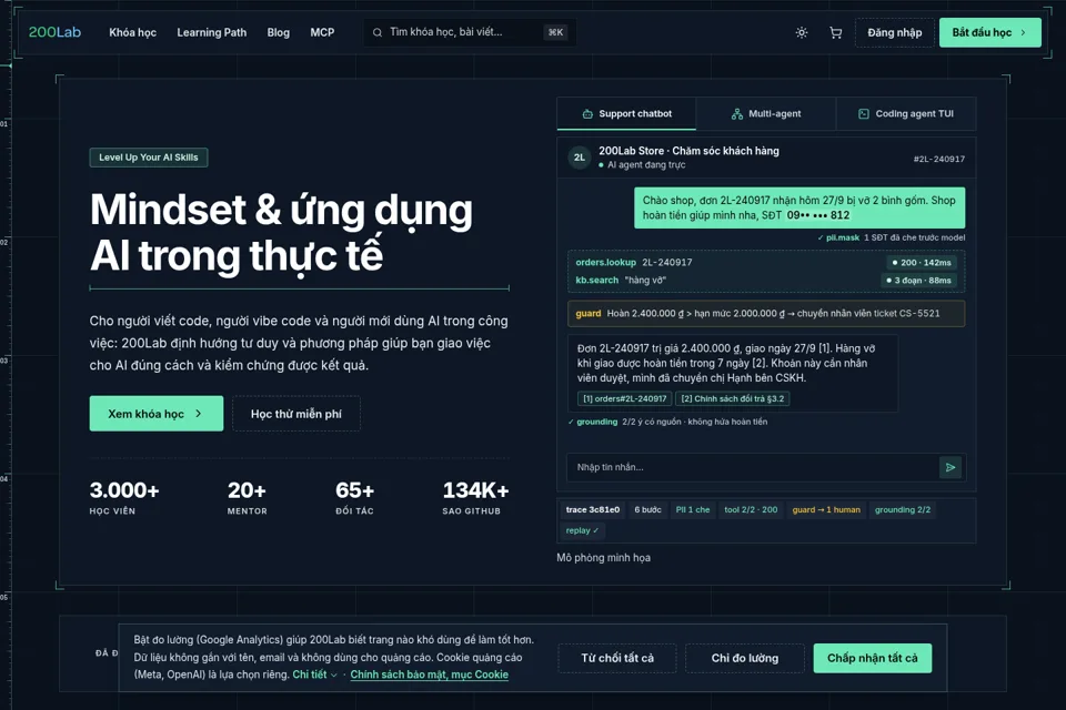 Landing page preview