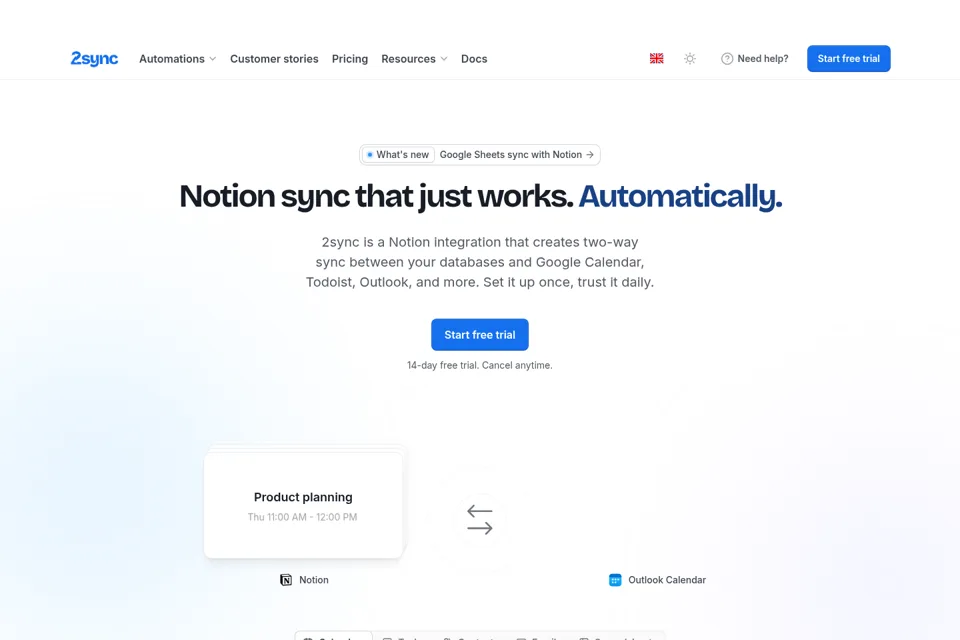 Landing page preview