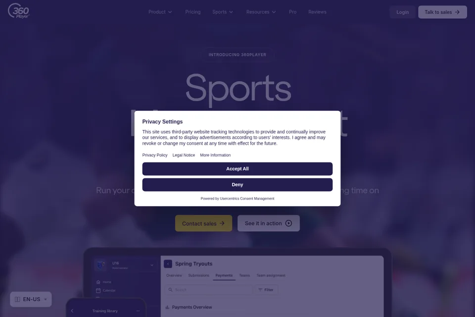 Landing page preview