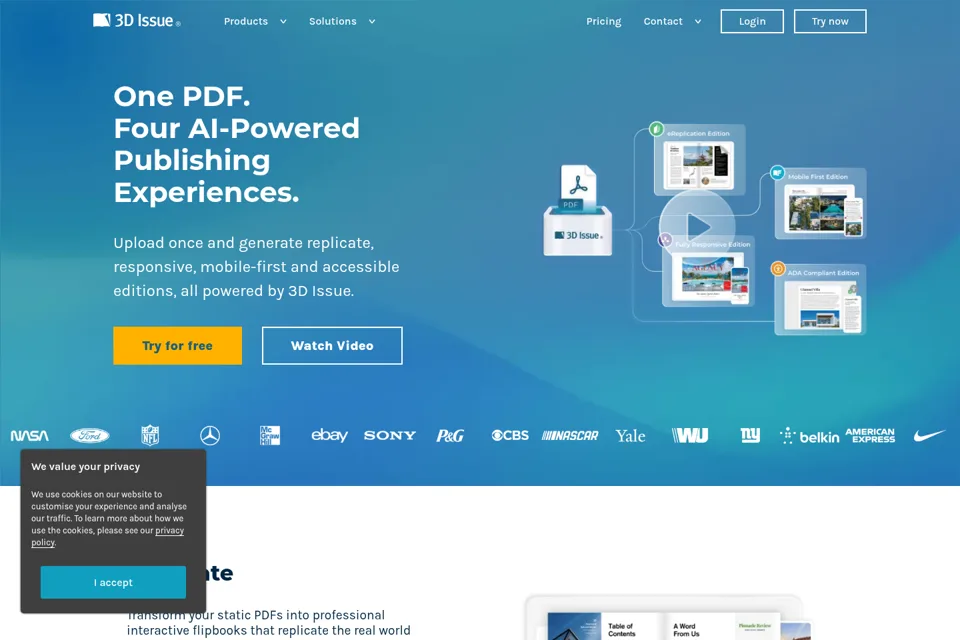 Landing page preview
