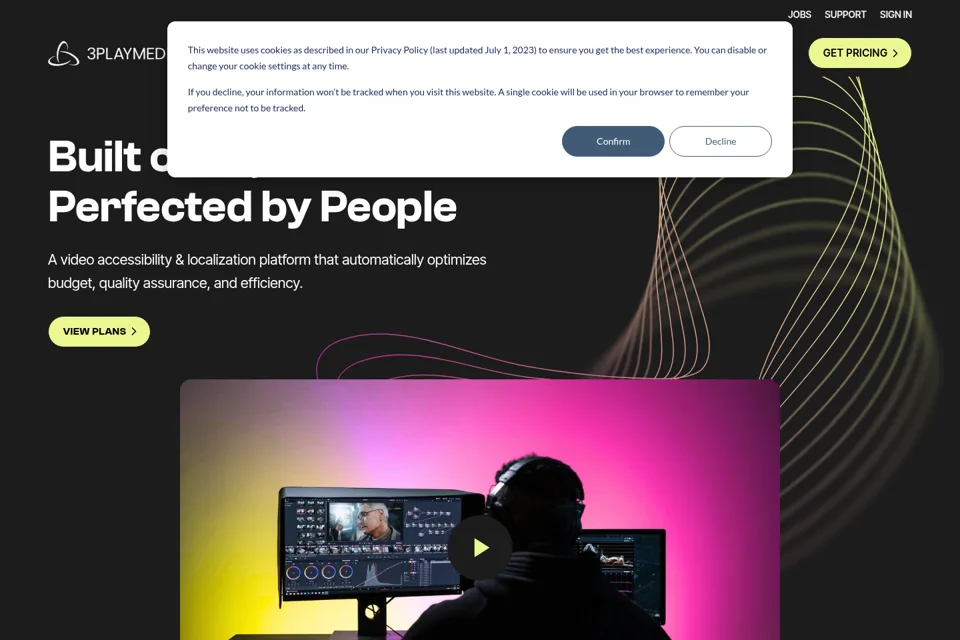 Landing page preview