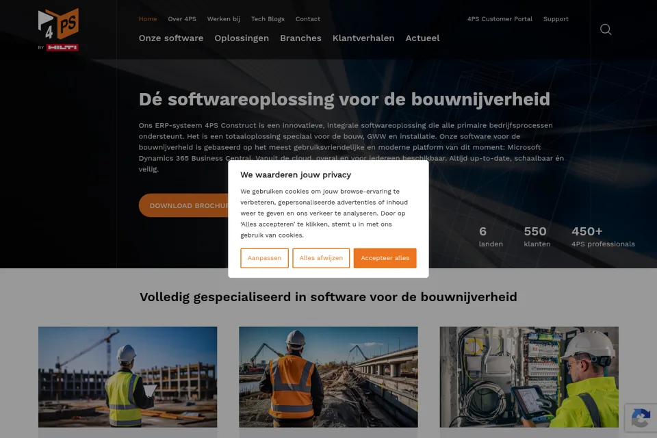 Landing page preview