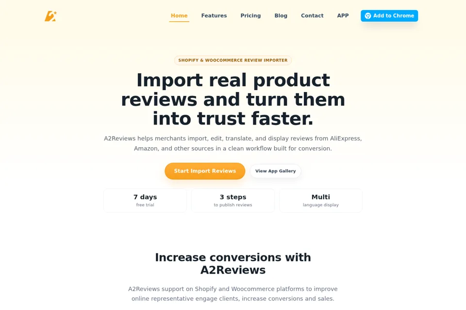 Landing page preview