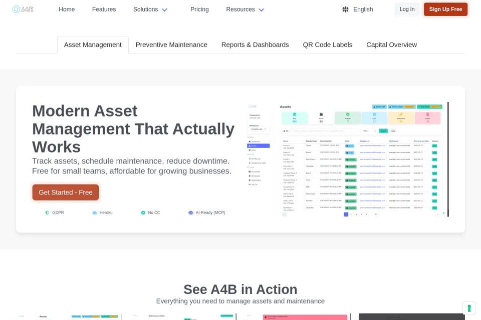Landing page preview