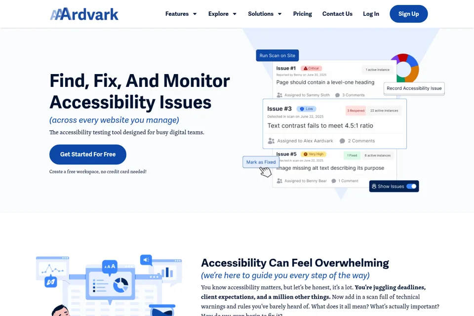 Landing page preview