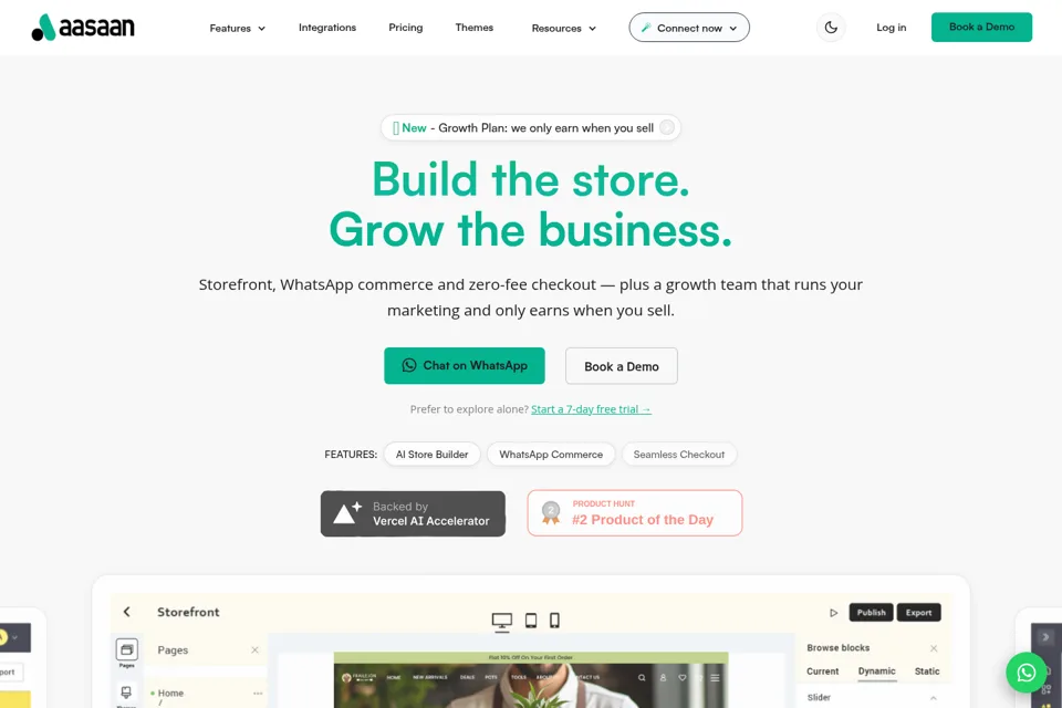 Landing page preview