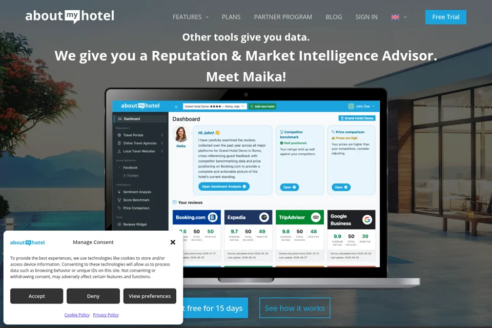 Landing page preview