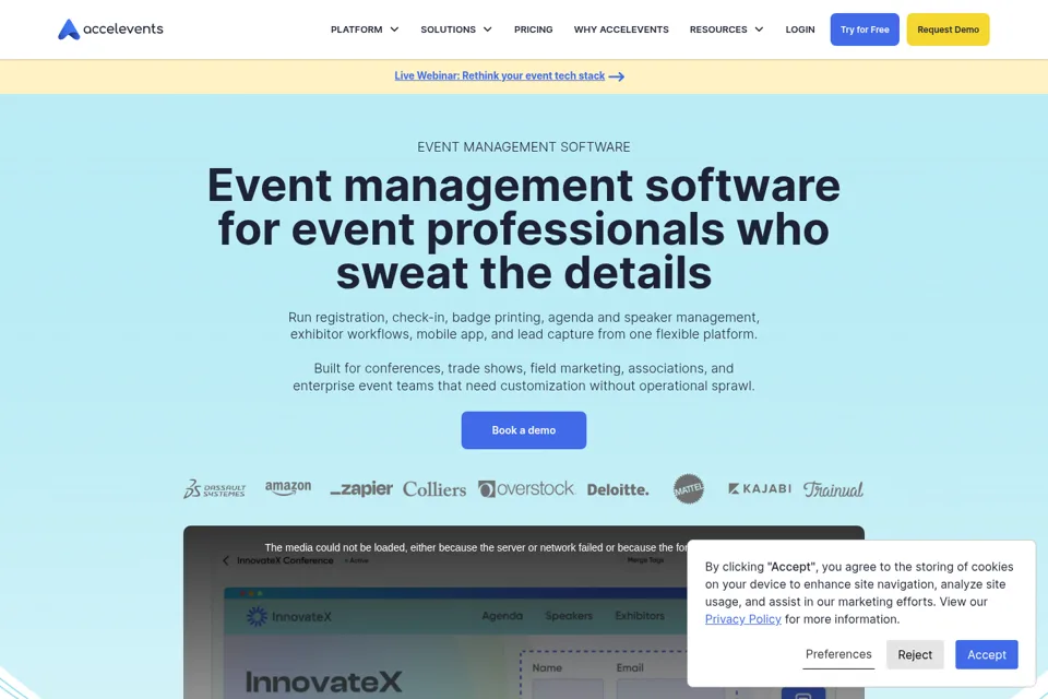 Landing page preview
