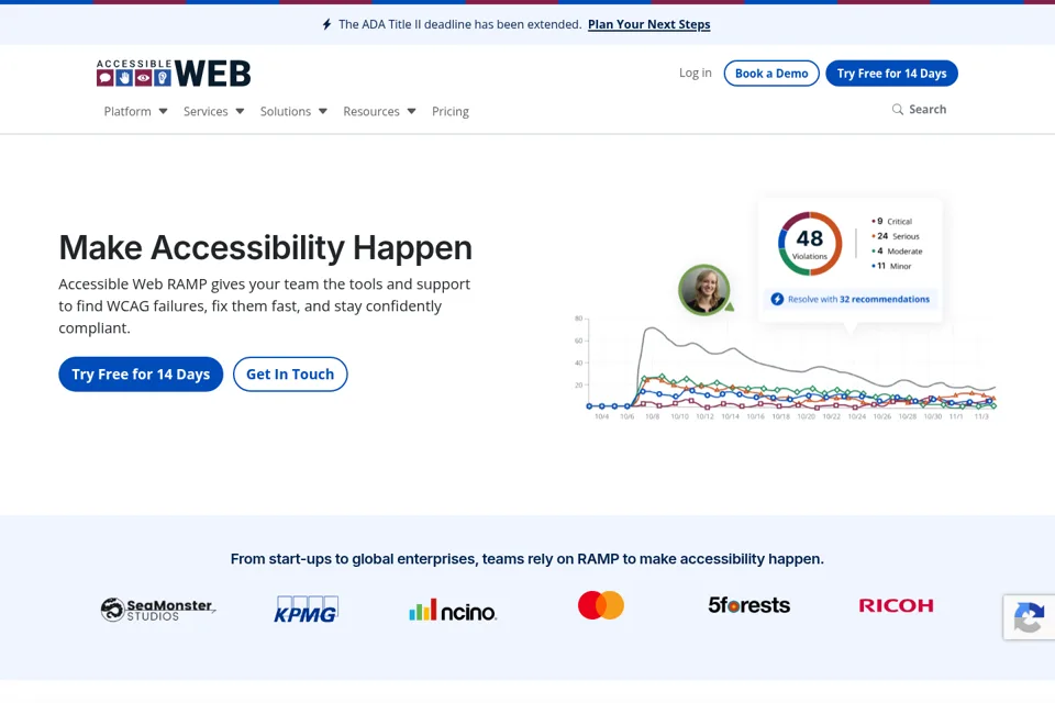 Landing page preview