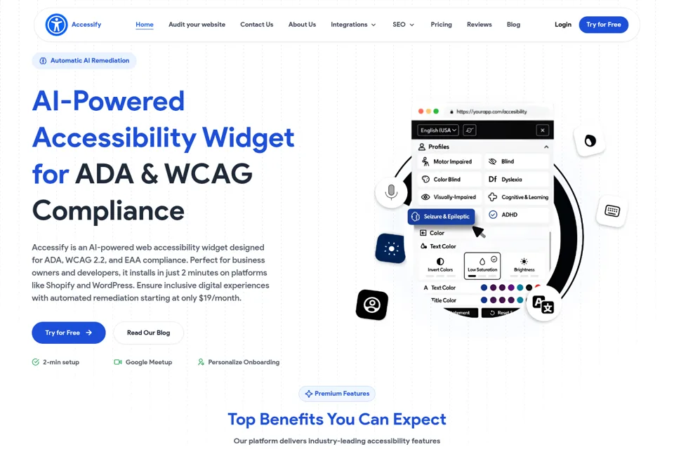 Landing page preview