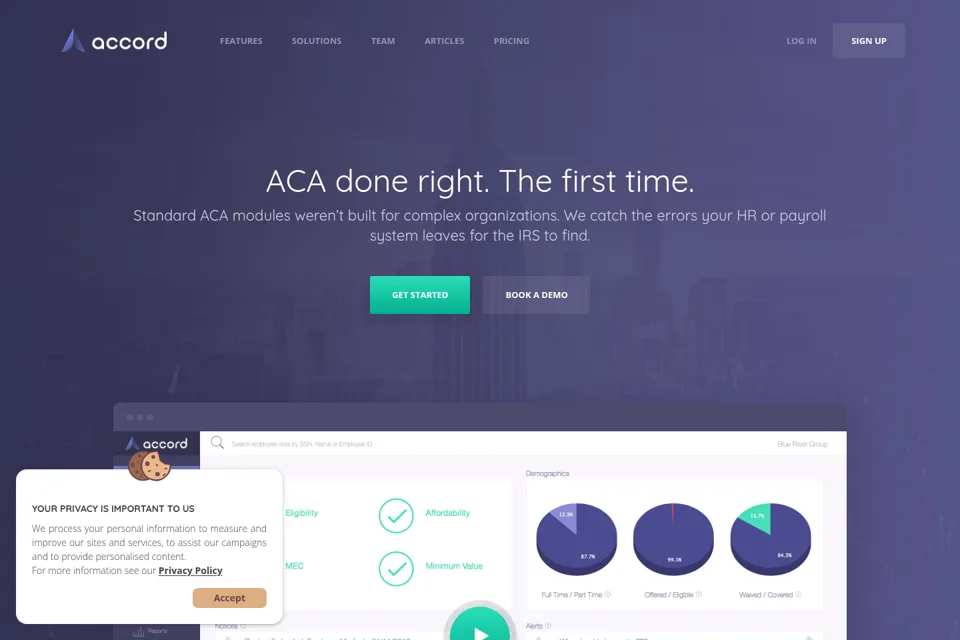 Landing page preview