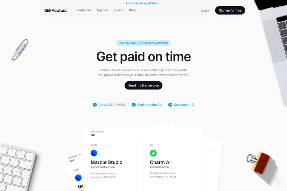 Landing page preview