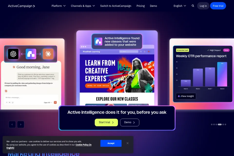 Landing page preview