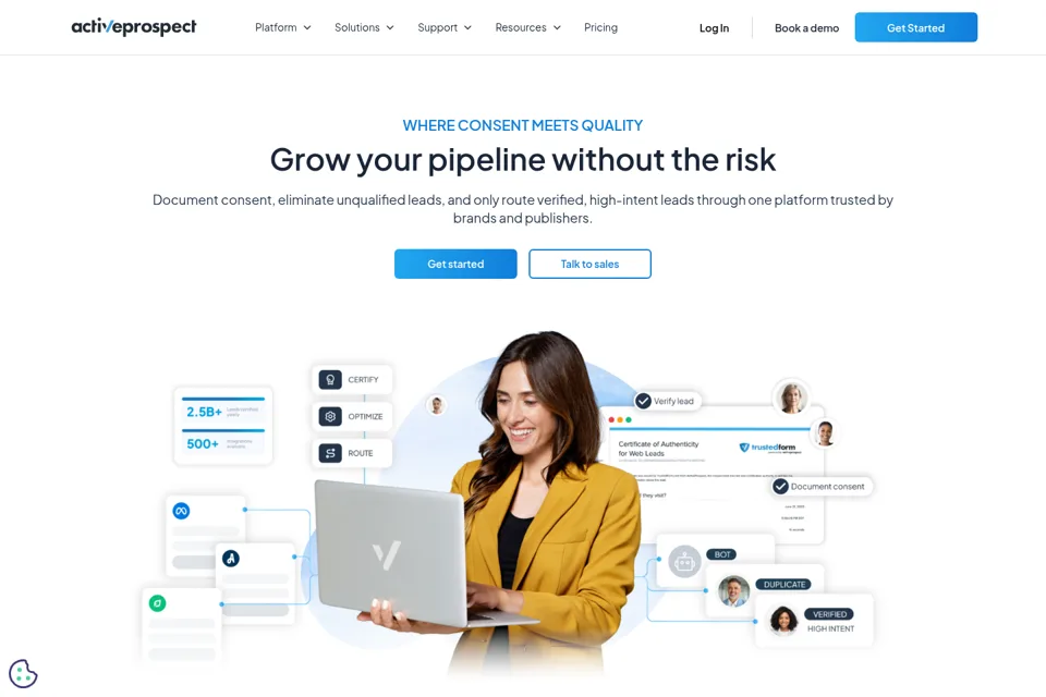Landing page preview