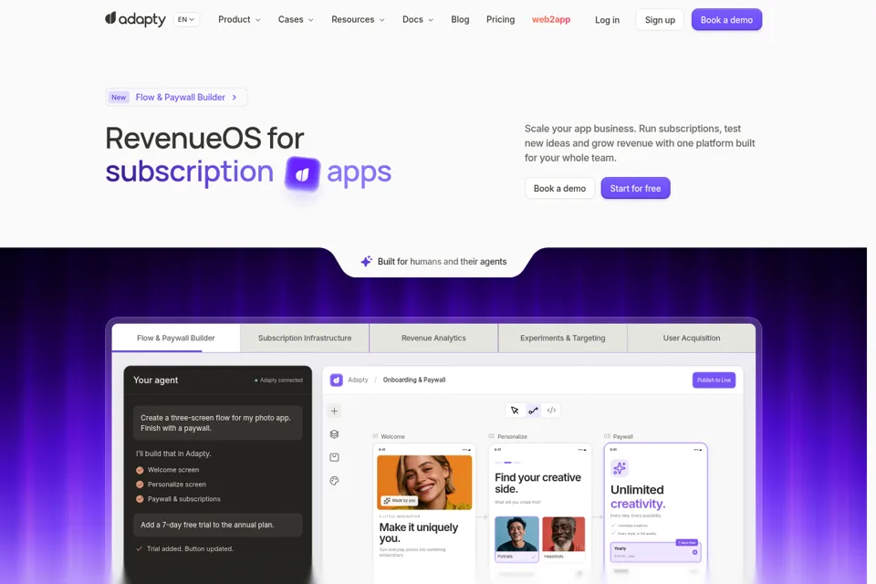 Landing page preview