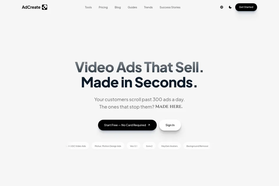 Landing page preview
