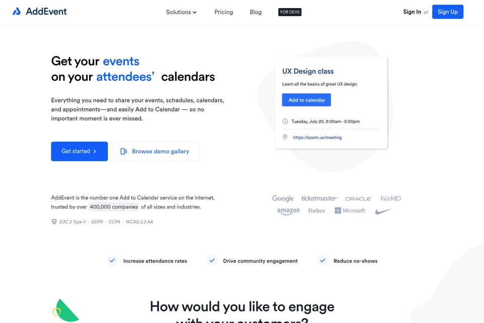 Landing page preview