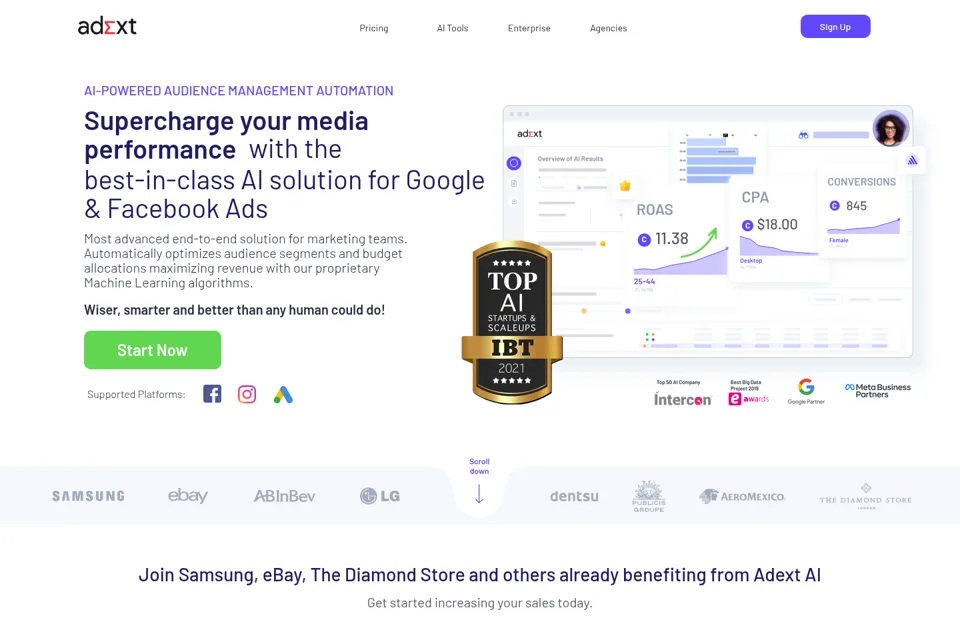 Landing page preview