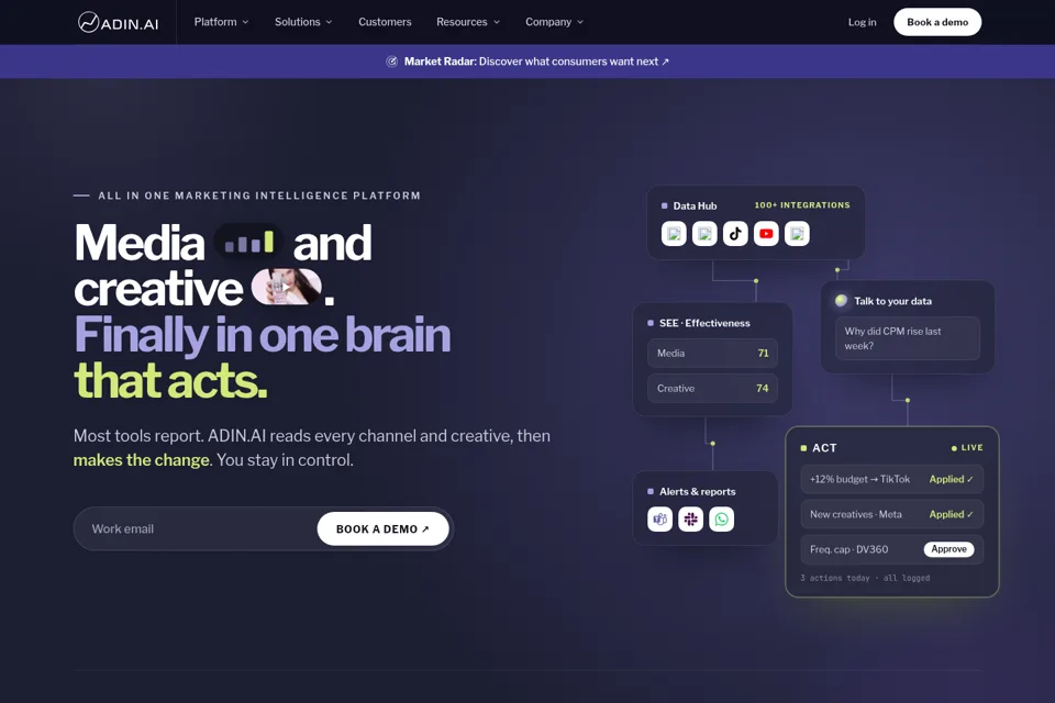 Landing page preview