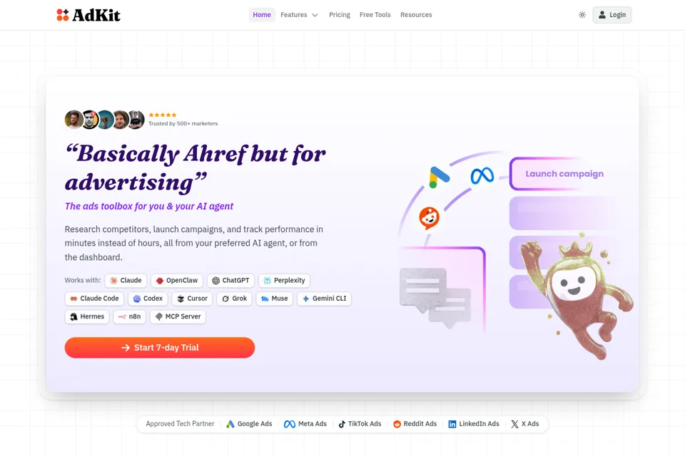 Landing page preview