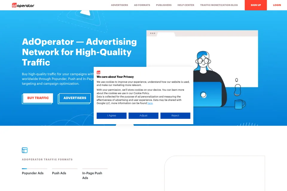 Landing page preview