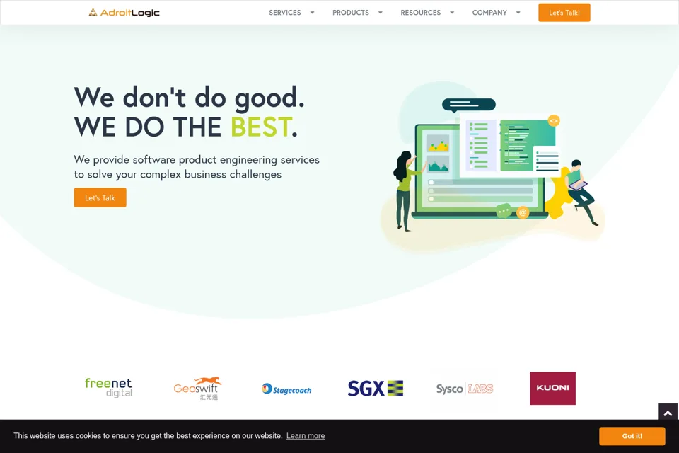 Landing page preview