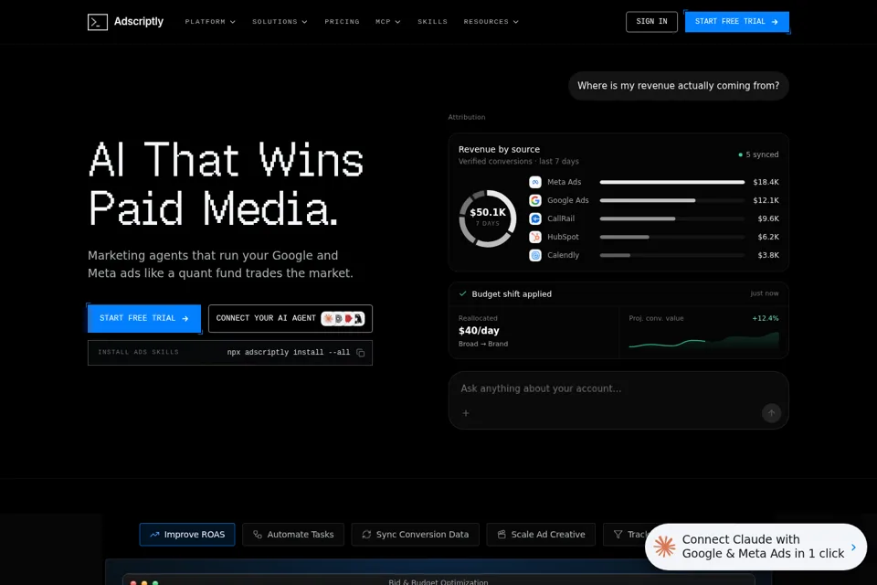 Landing page preview