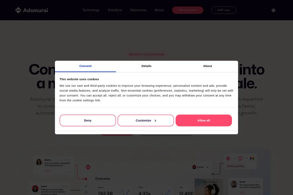 Landing page preview