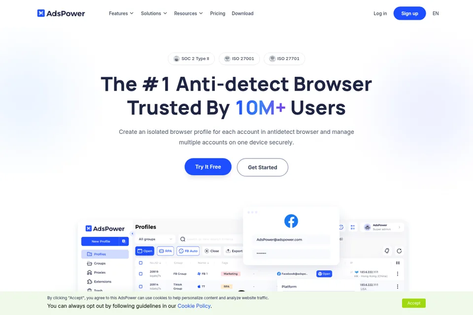 Landing page preview