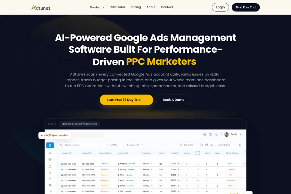 Landing page preview