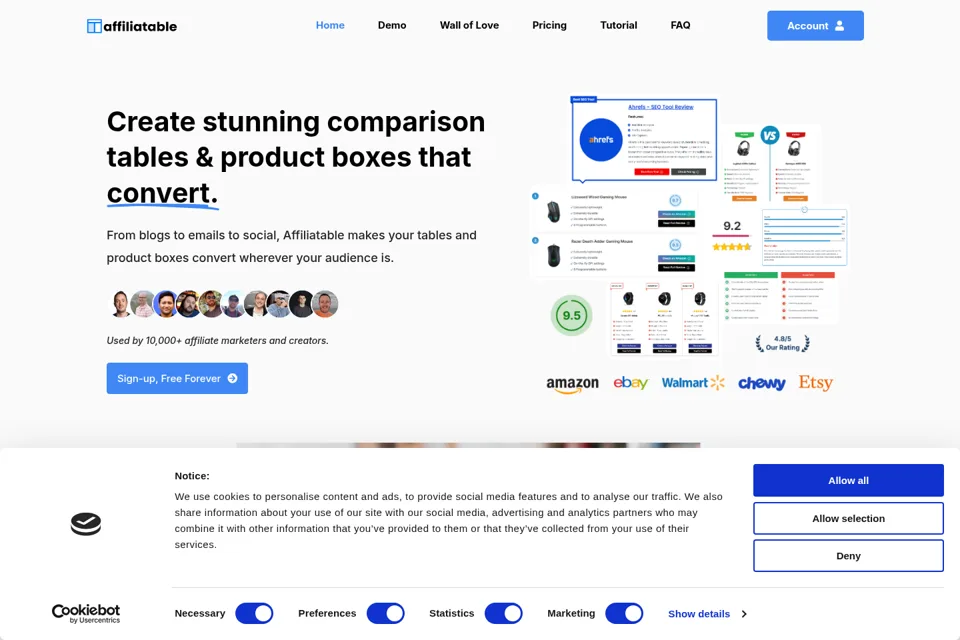 Landing page preview