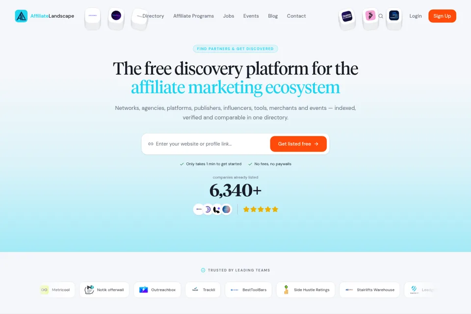 Landing page preview