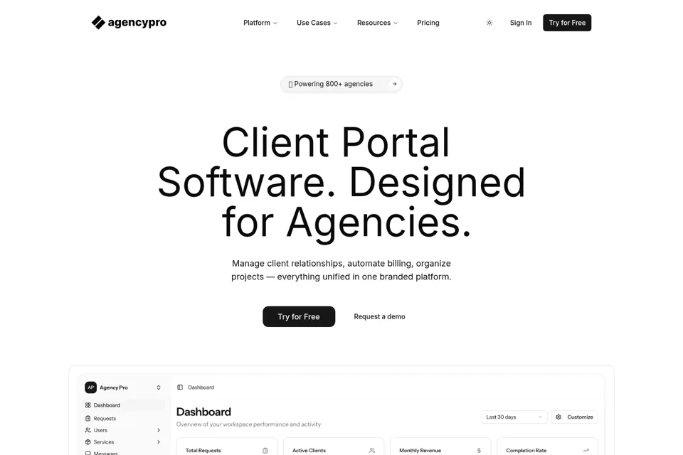 Landing page preview