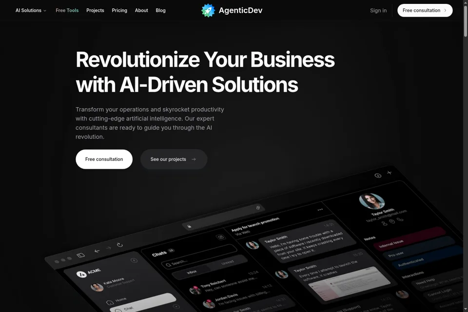 Landing page preview