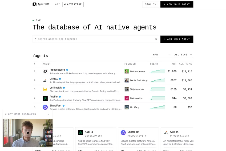 Landing page preview