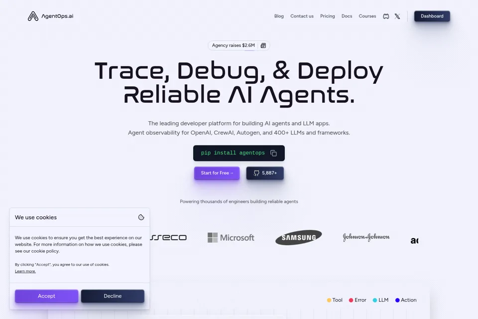 Landing page preview