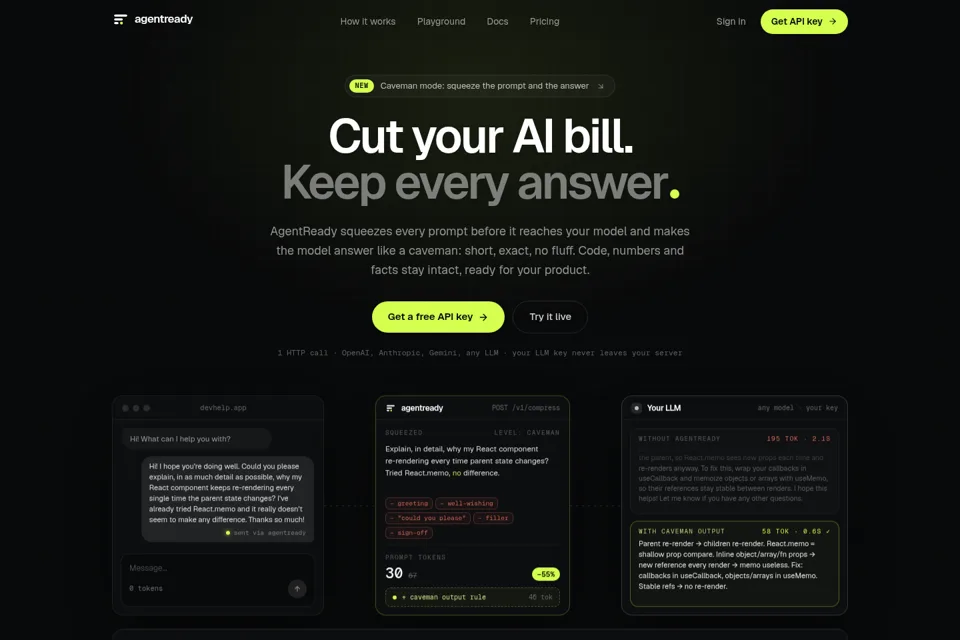 Landing page preview