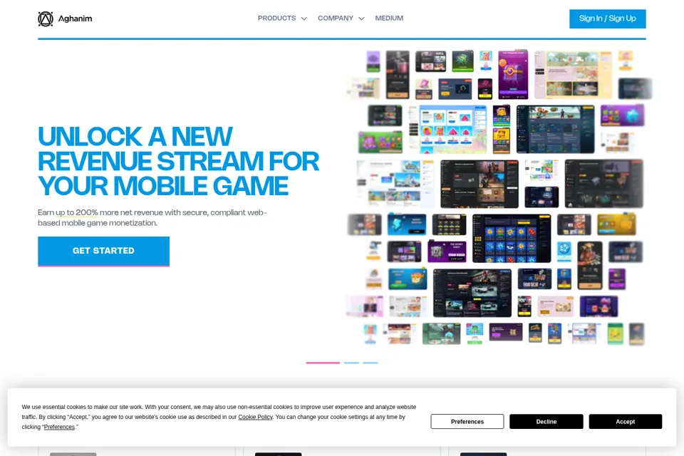Landing page preview