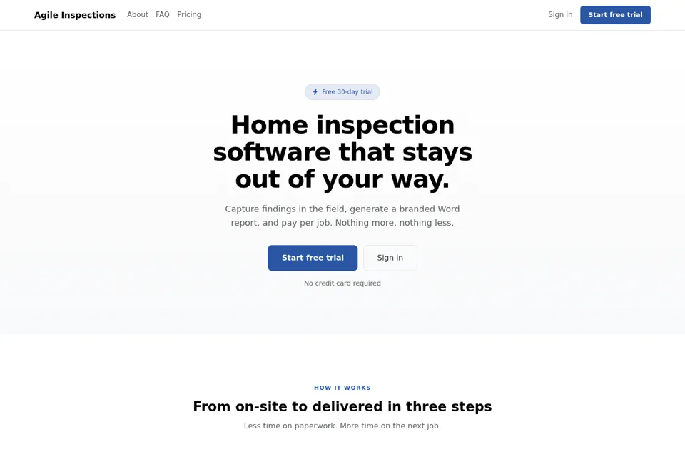 Landing page preview