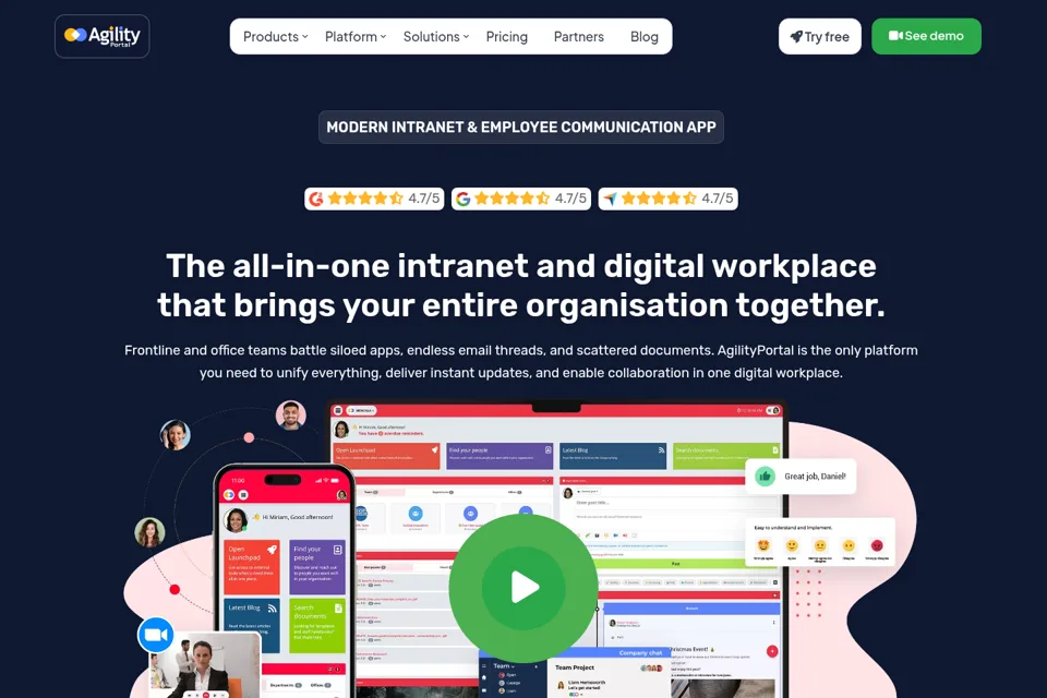 Landing page preview