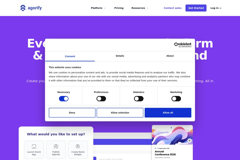 Landing page preview