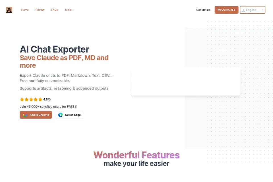 Landing page preview