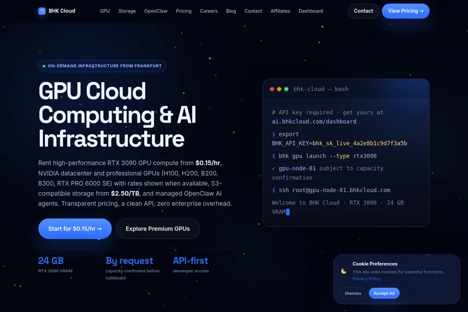 Landing page preview