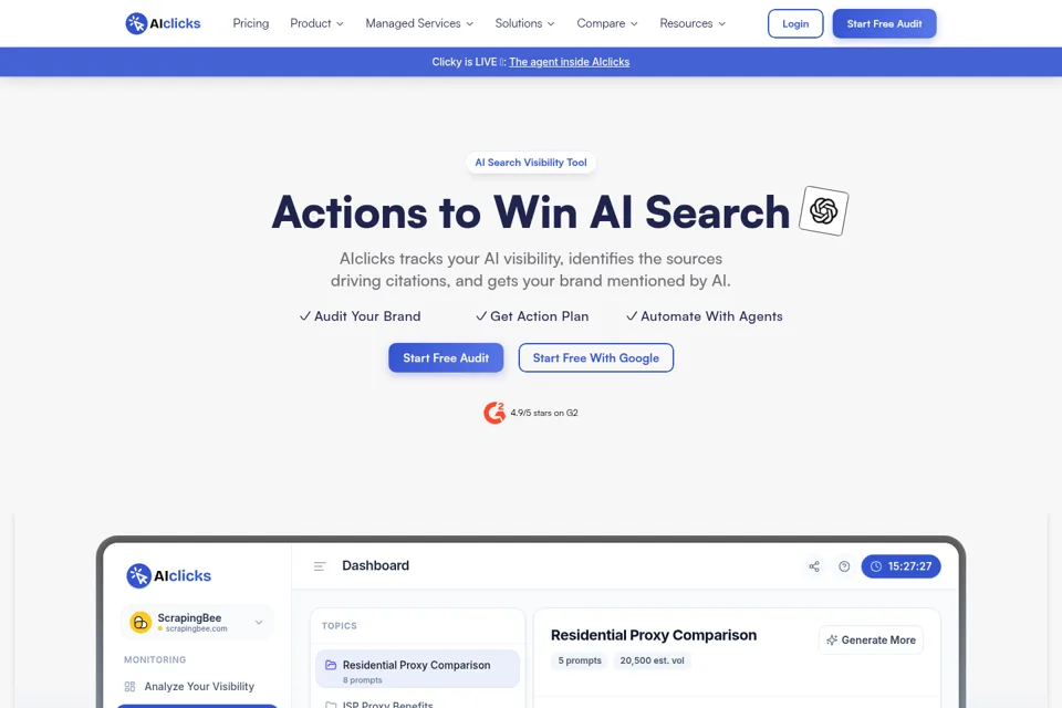 Landing page preview