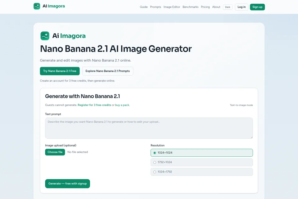 Landing page preview