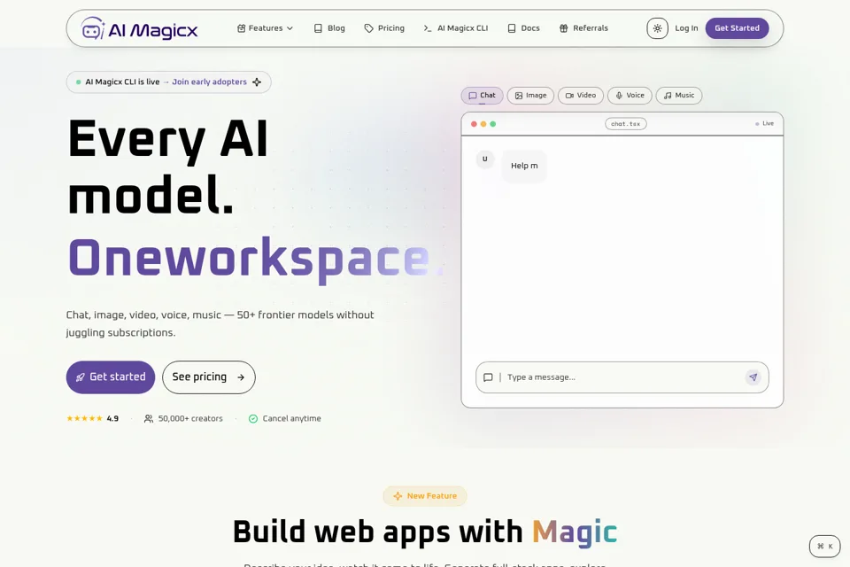 Landing page preview