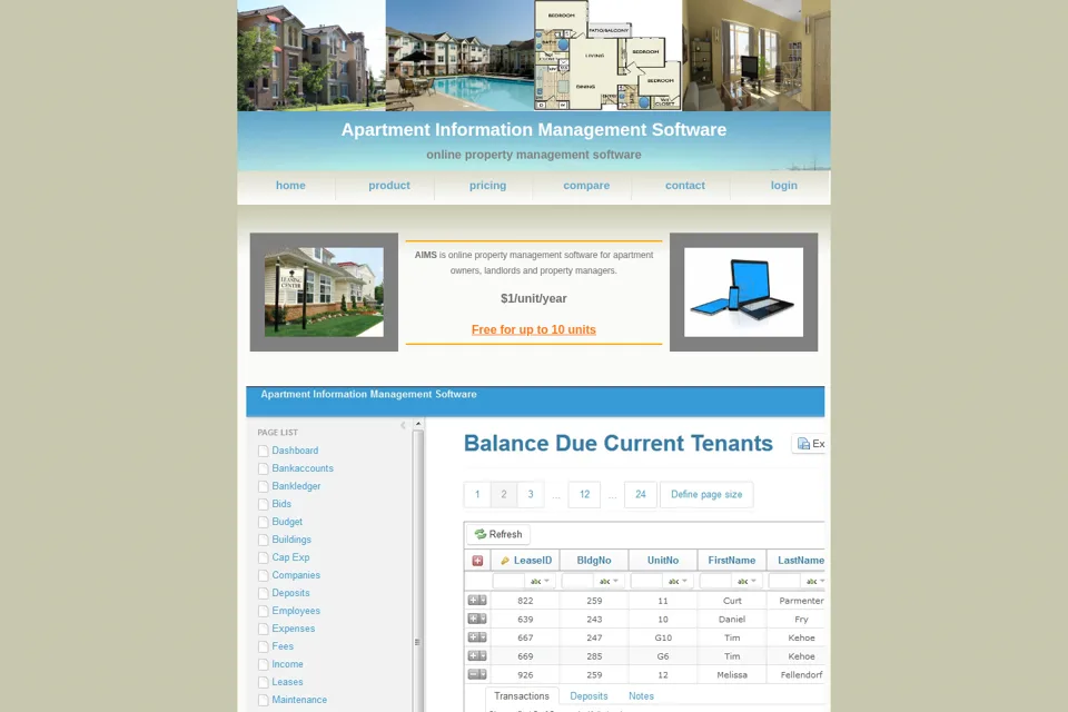 Landing page preview